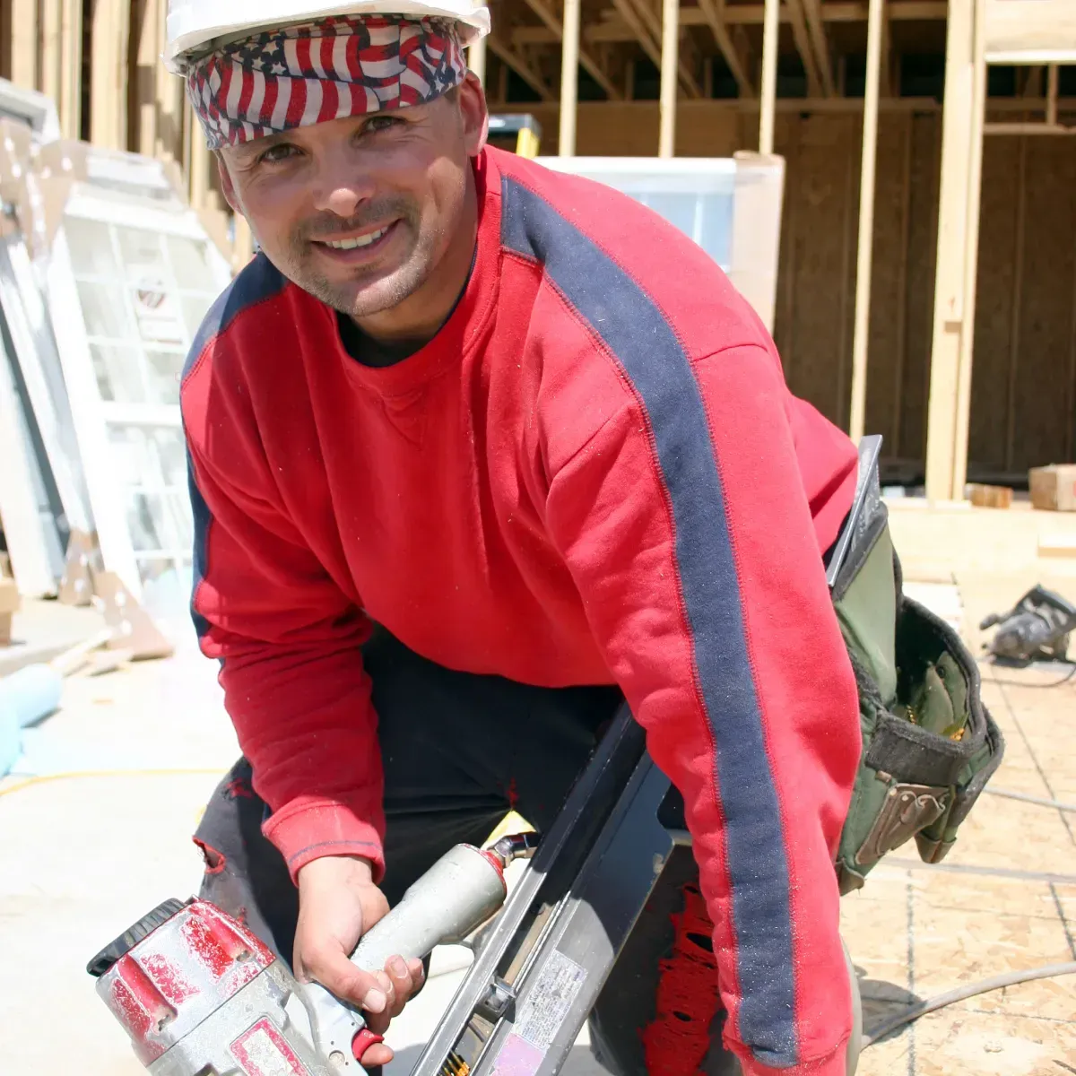 home service professional working happily
